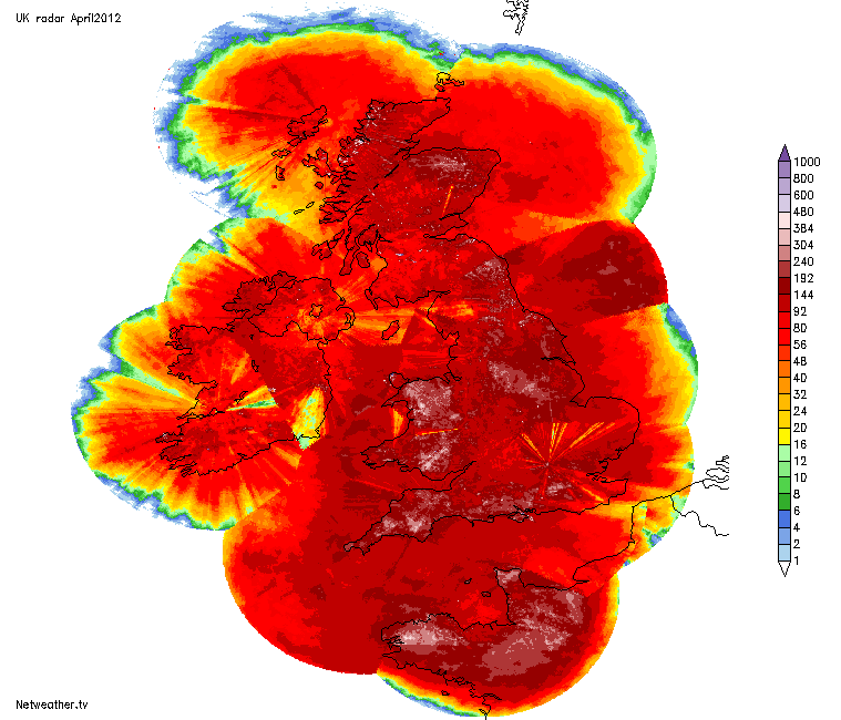 April Rainfall Map