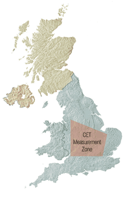 CET map
