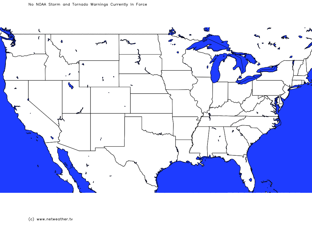 Netweather, US Tornado/Thunderstorm Alerts courtesy of the NOAA