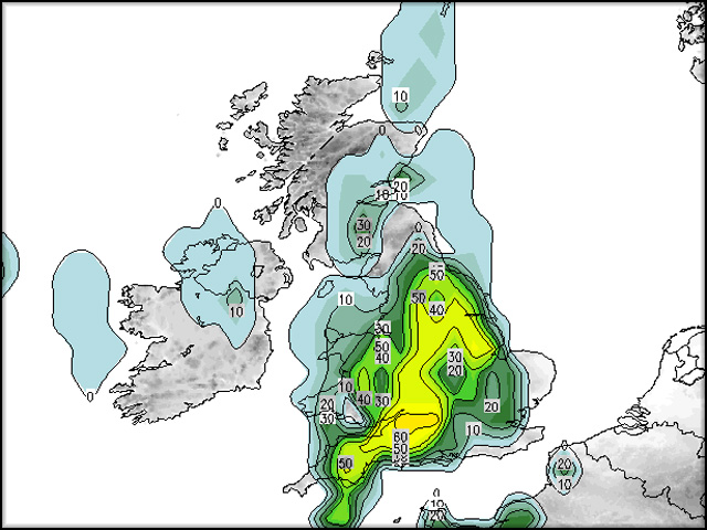 UK storm risk forecast maps updated four times daily - Netweather.tv